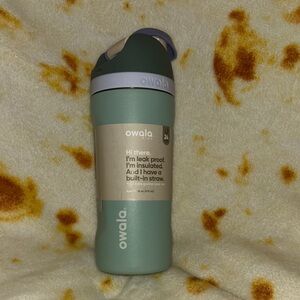 Owala Green Insulated Water Bottle with Built-in Straw